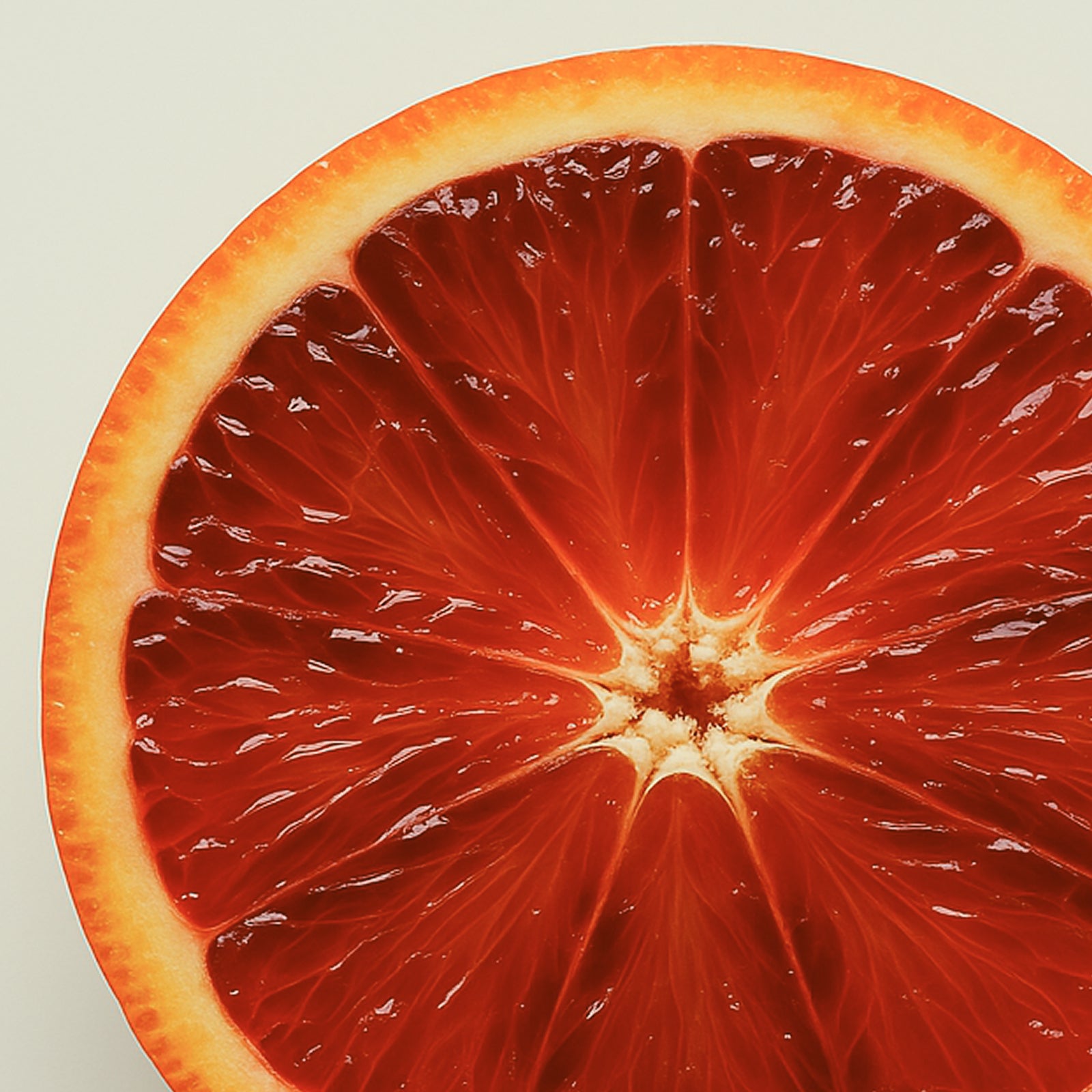 Image of A rush of citrus, with a velvety depth.