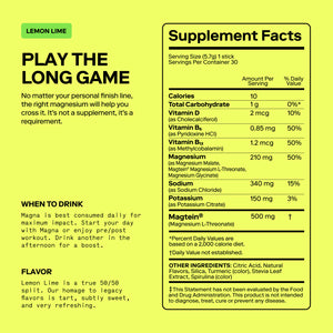 Magna | Magnesium Powered Electrolytes | Lemon Lime