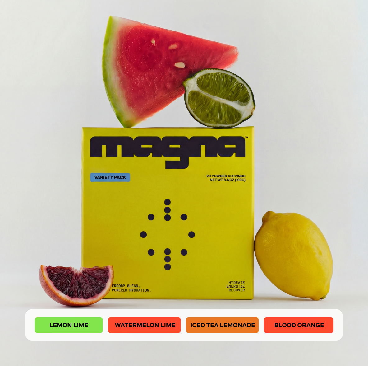 Magna Electrolyte Hydration | Magnesium Powered Electrolytes | Variety Pack