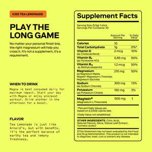 Magna | Magnesium Powered Electrolytes | Iced Tea Lemonade