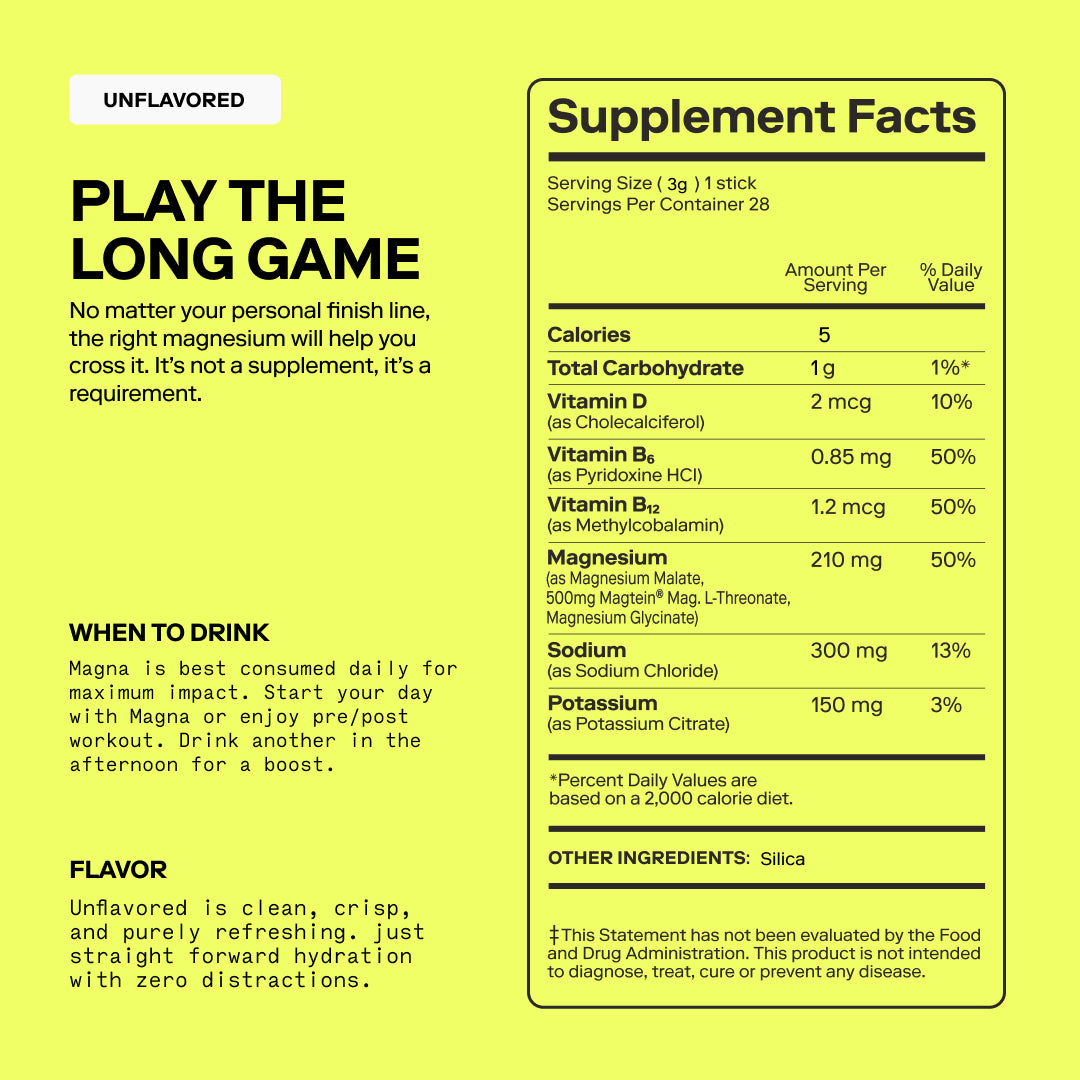 Magna | Magnesium Powered Electrolytes | Unflavored