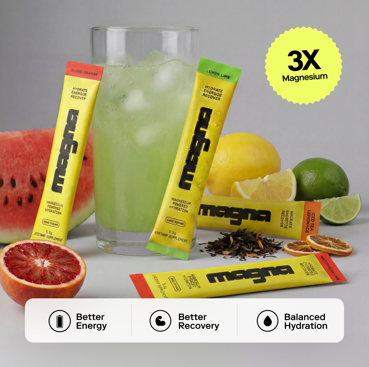 Magna Electrolyte Hydration | Magnesium Powered Electrolytes | Variety Pack
