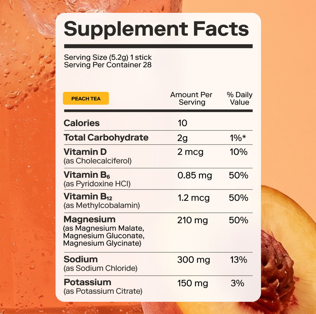 Peach Iced Tea | 28 Count